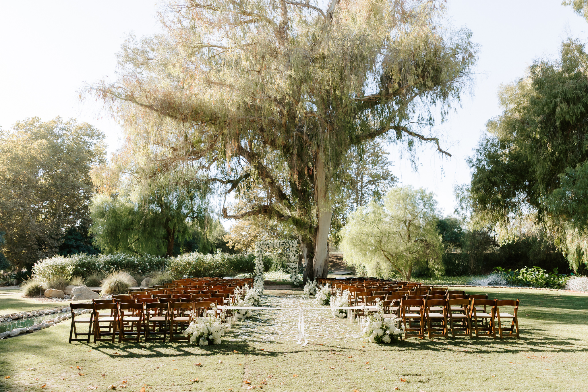 Ceremony decor for Temecula wedding